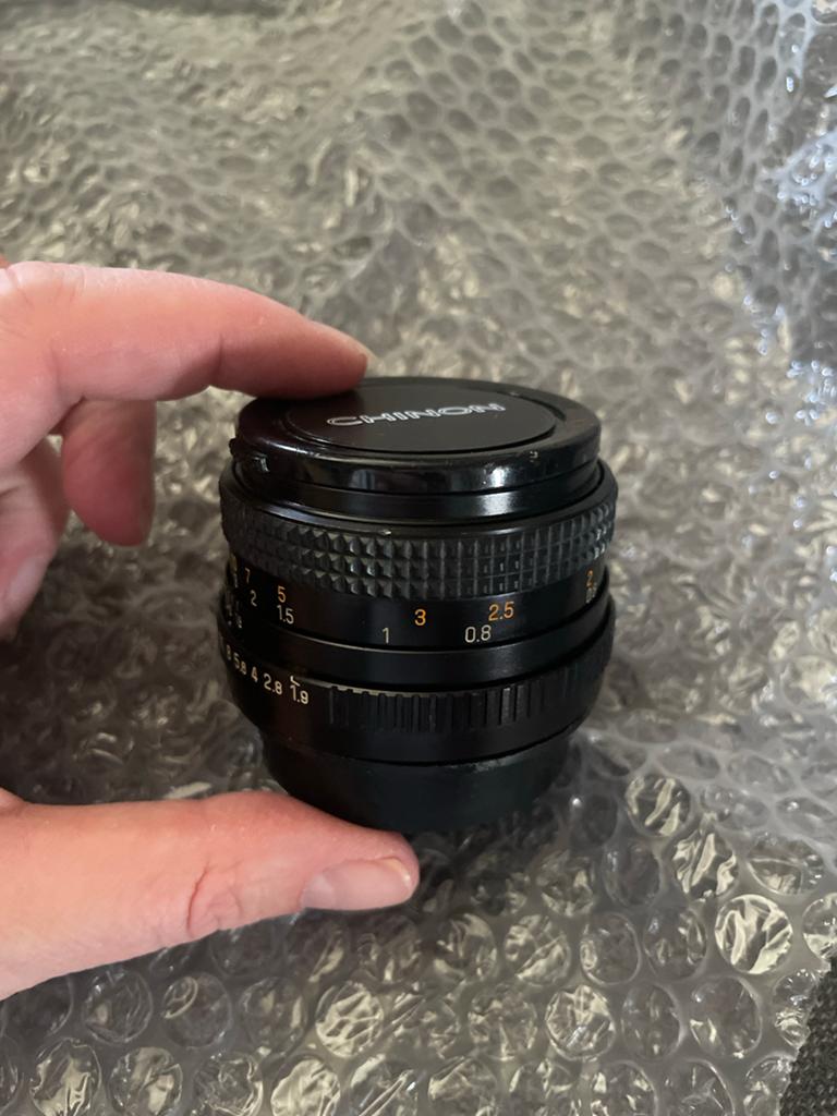 Chinon Auto 50mm 1:1.9 lens - Vintage camera lens, Ophalen of Verzenden, Zo goed als nieuw, Standaardlens