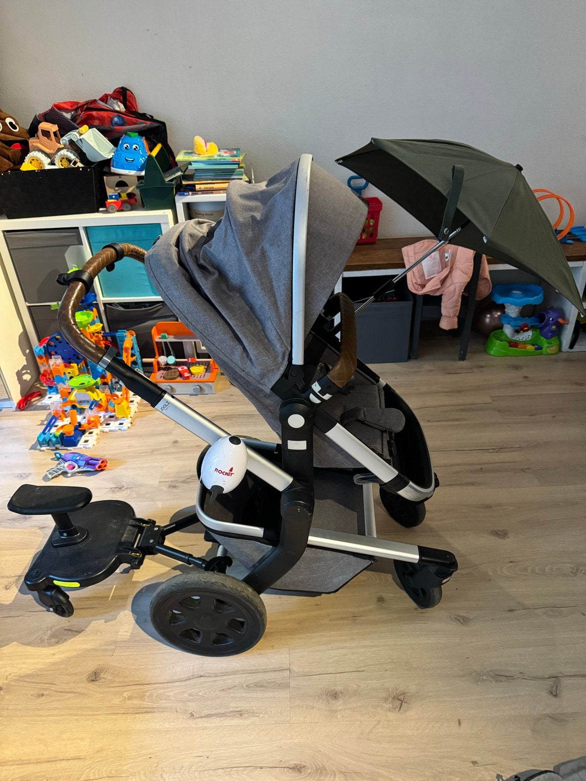 Joolz Day 3 kinderwagen compleet met accessoires, Gebruikt, Verstelbare duwstang, Ophalen, Kinderwagen