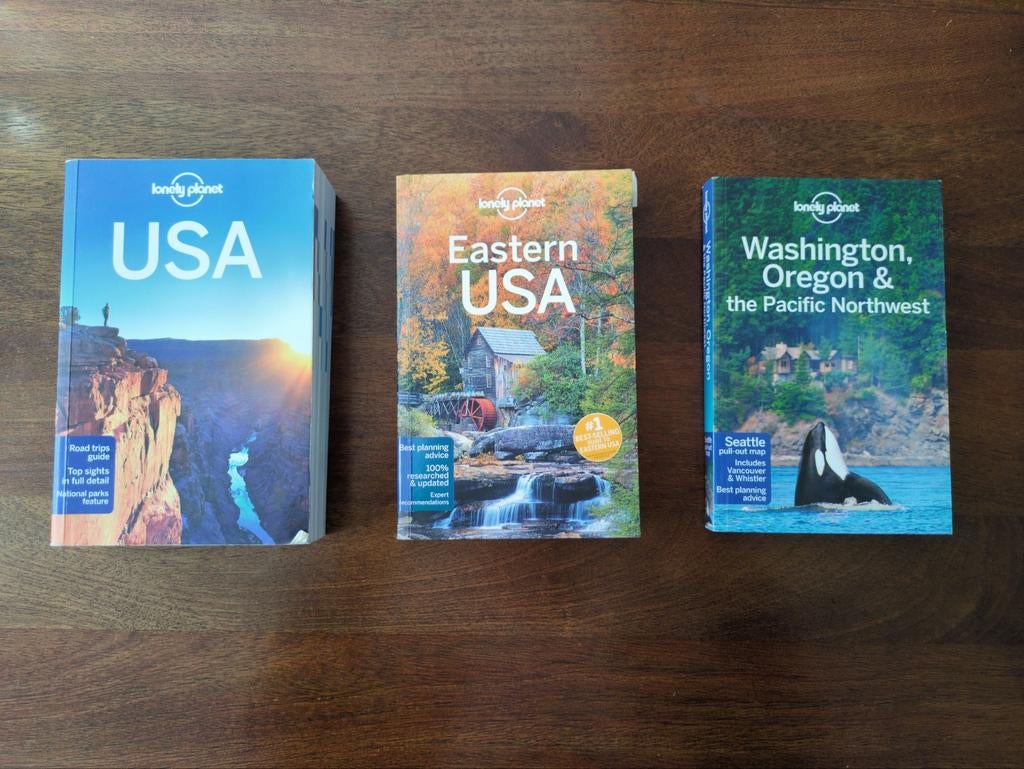 Lonely Planet USA 3x, Lonely Planet, Ophalen of Verzenden, Zo goed als nieuw, Reisgids of -boek