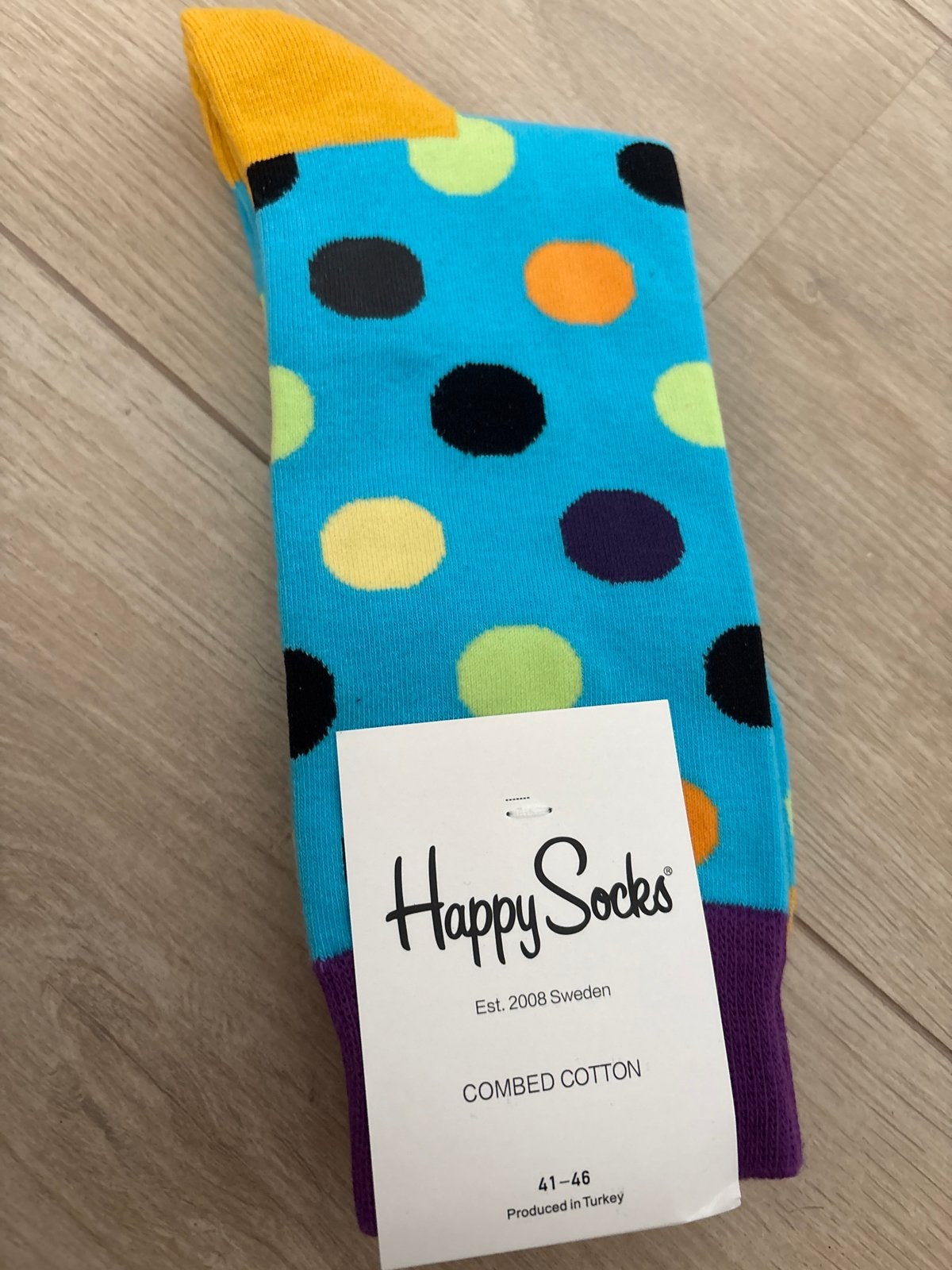 Happy Socks - Kleurrijke gestippelde sokken, Verzenden, Nieuw, Maat 43 t/m 46, Overige kleuren