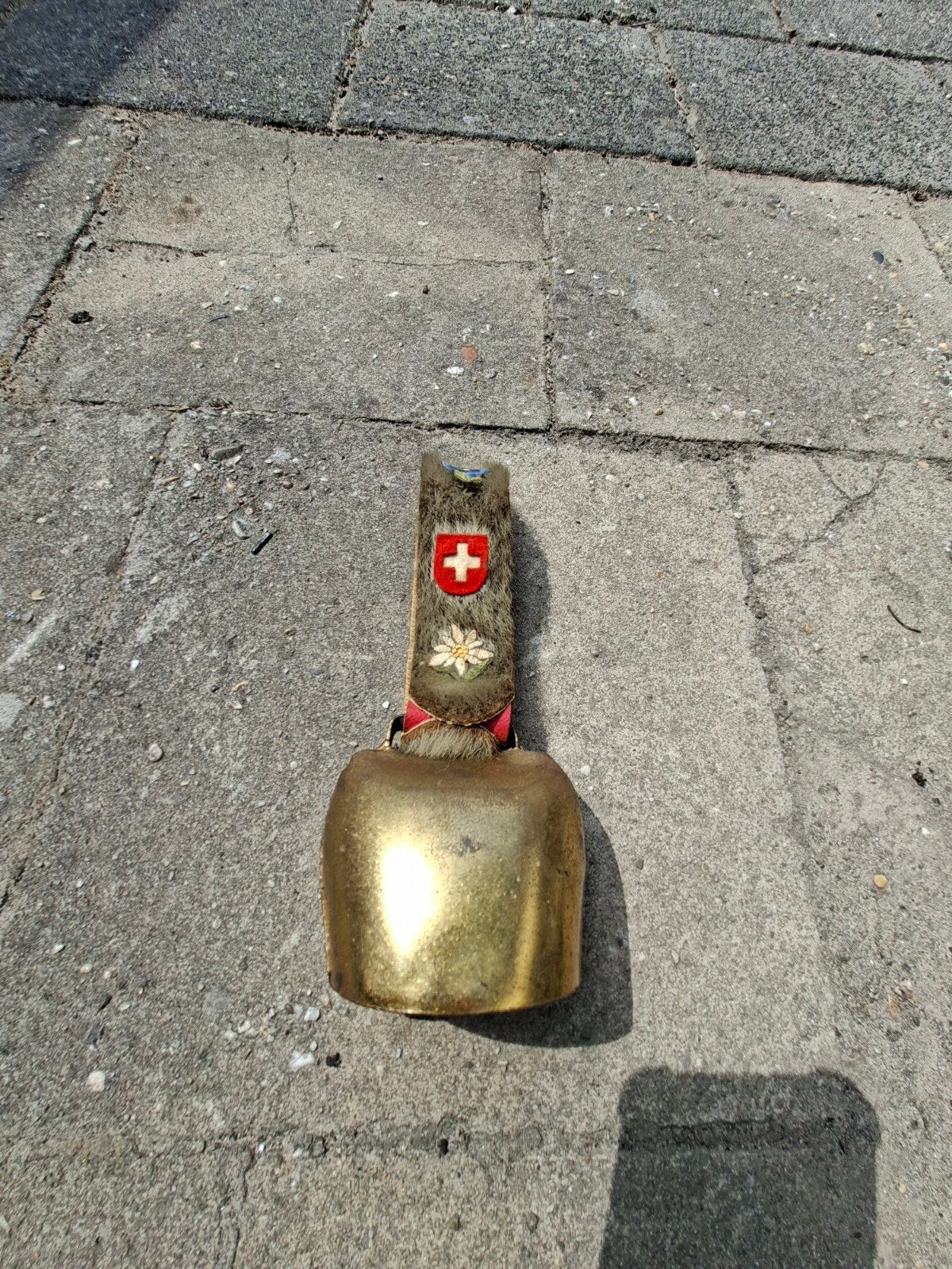 Vintage Zwitserse Koeienbel uit Fiesch met goed geluid, Ophalen of Verzenden, Gebruikt