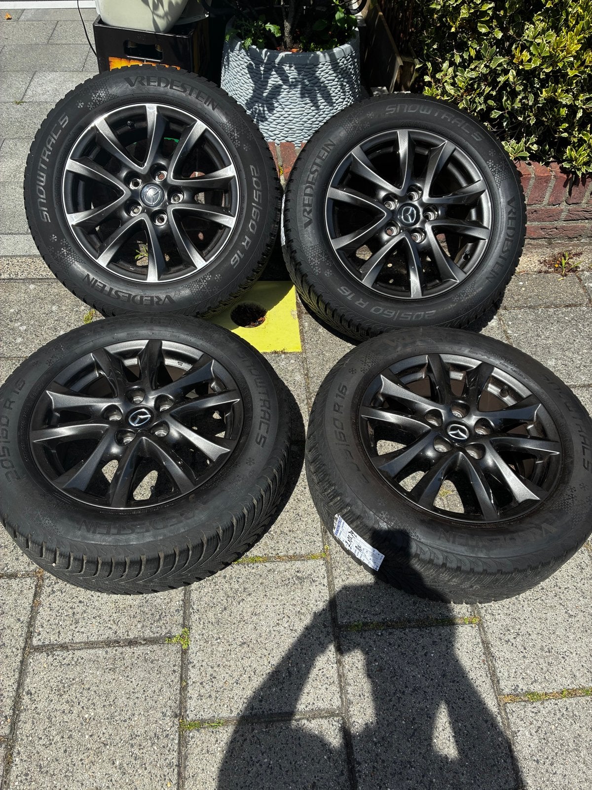 Mazda 3 (2014) Lichtmetalen Velgen met Winterbanden, Ophalen, Gebruikt