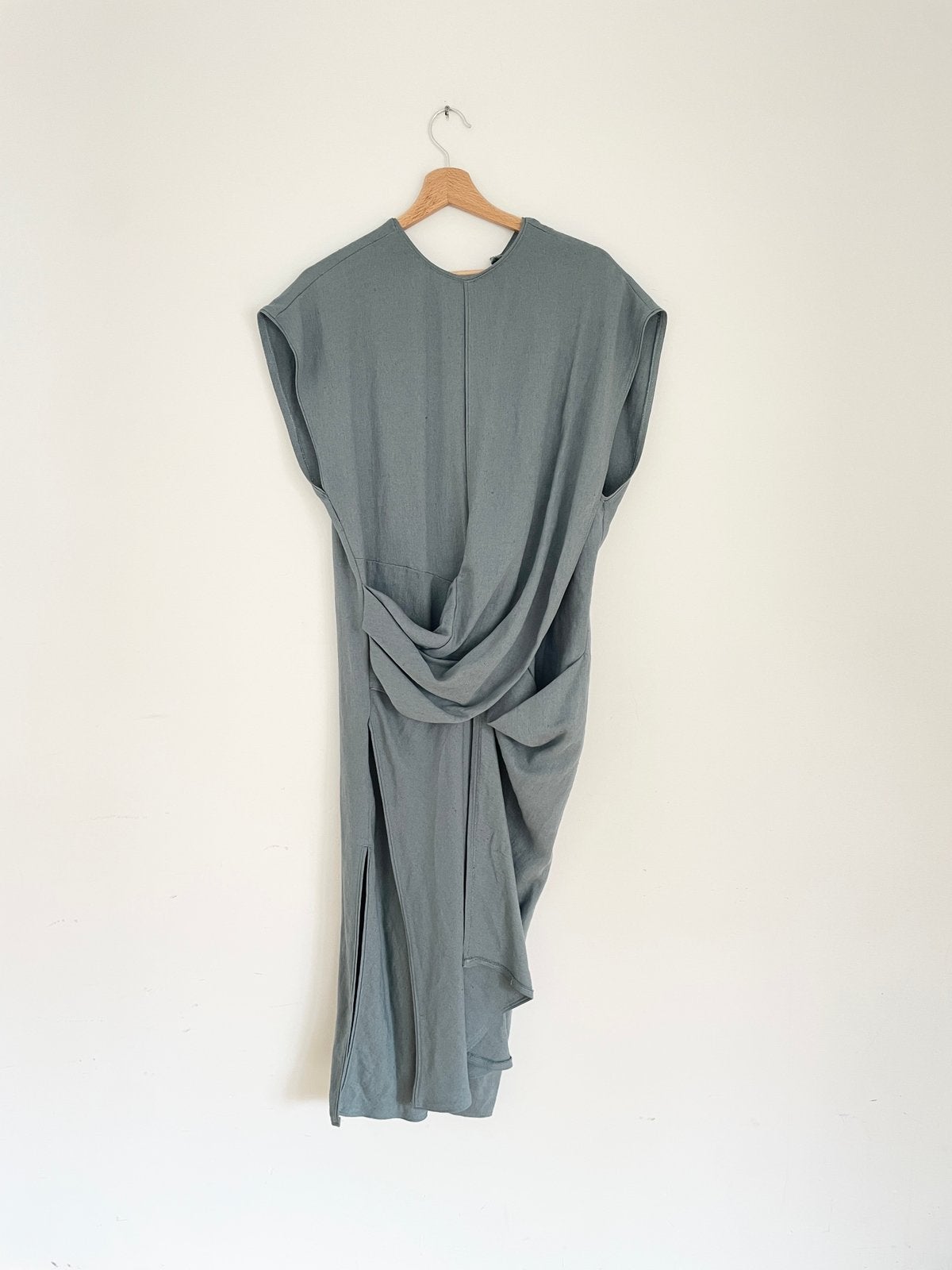 Zara maxi jurk linnen maat S nieuw np €90, Blauw, Nieuw, Ophalen of Verzenden, Maat 36 (S)