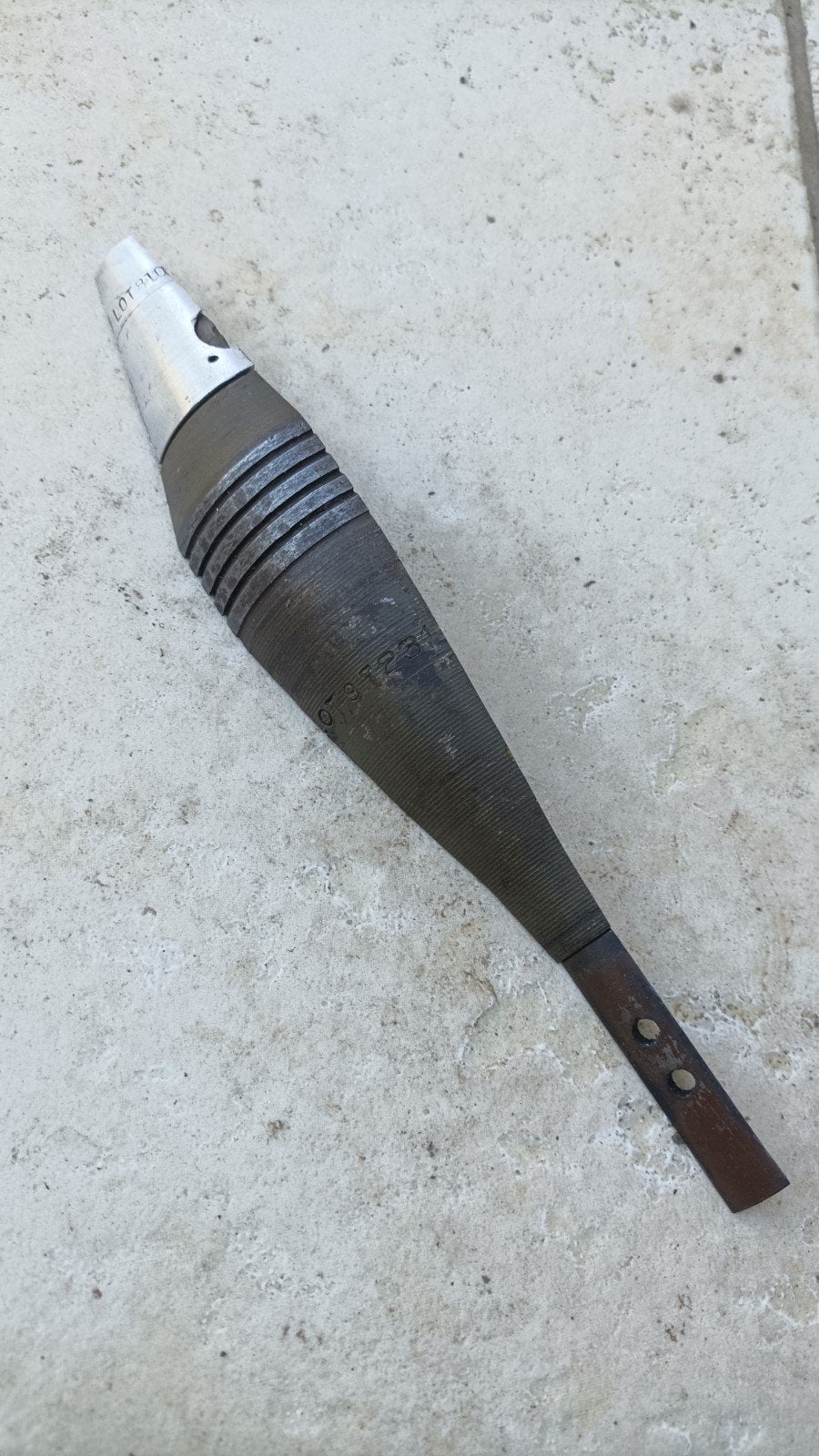Doorsnede 60mm Mortier granaat US, Verzamelen, Militaria | Tweede Wereldoorlog, Ophalen of Verzenden, Landmacht, Amerika, Hulzen of Bodemvondsten
