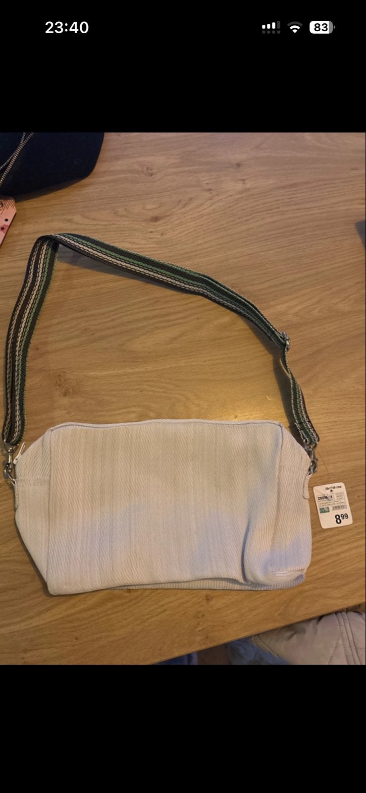 Zeeman schoudertasje - Nieuw met label, Ophalen of Verzenden, Nieuw, Beige, Schoudertasje