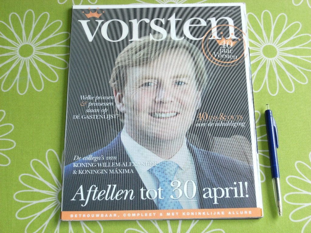 Vorsten tijdschrift met speciale cover van Beatrix Alexander, Ophalen of Verzenden, Gebruikt, Nederland, Tijdschrift of Boek