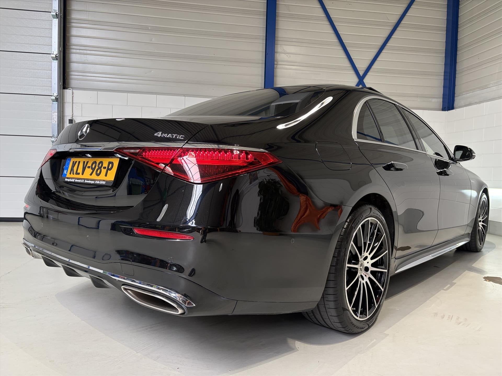 Mercedes S-Klasse 580 V8T 517pk 4M 9G. AMG, Airbody, Achtera, Auto's, Dealer onderhouden, Gebruikt, Zwart, Bedrijf
