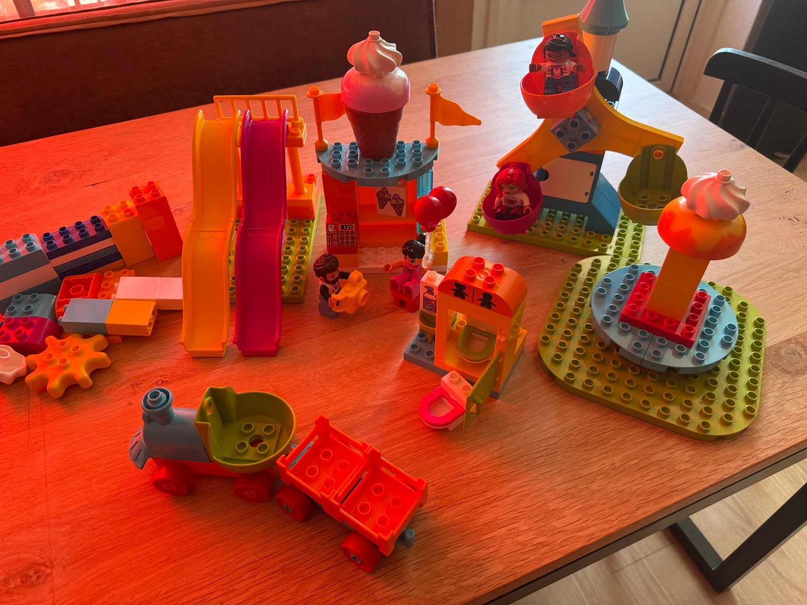 LEGO Duplo, kermis set, Inclusief minifiguren, Gebruikt, Overige thema's, Ophalen of Verzenden