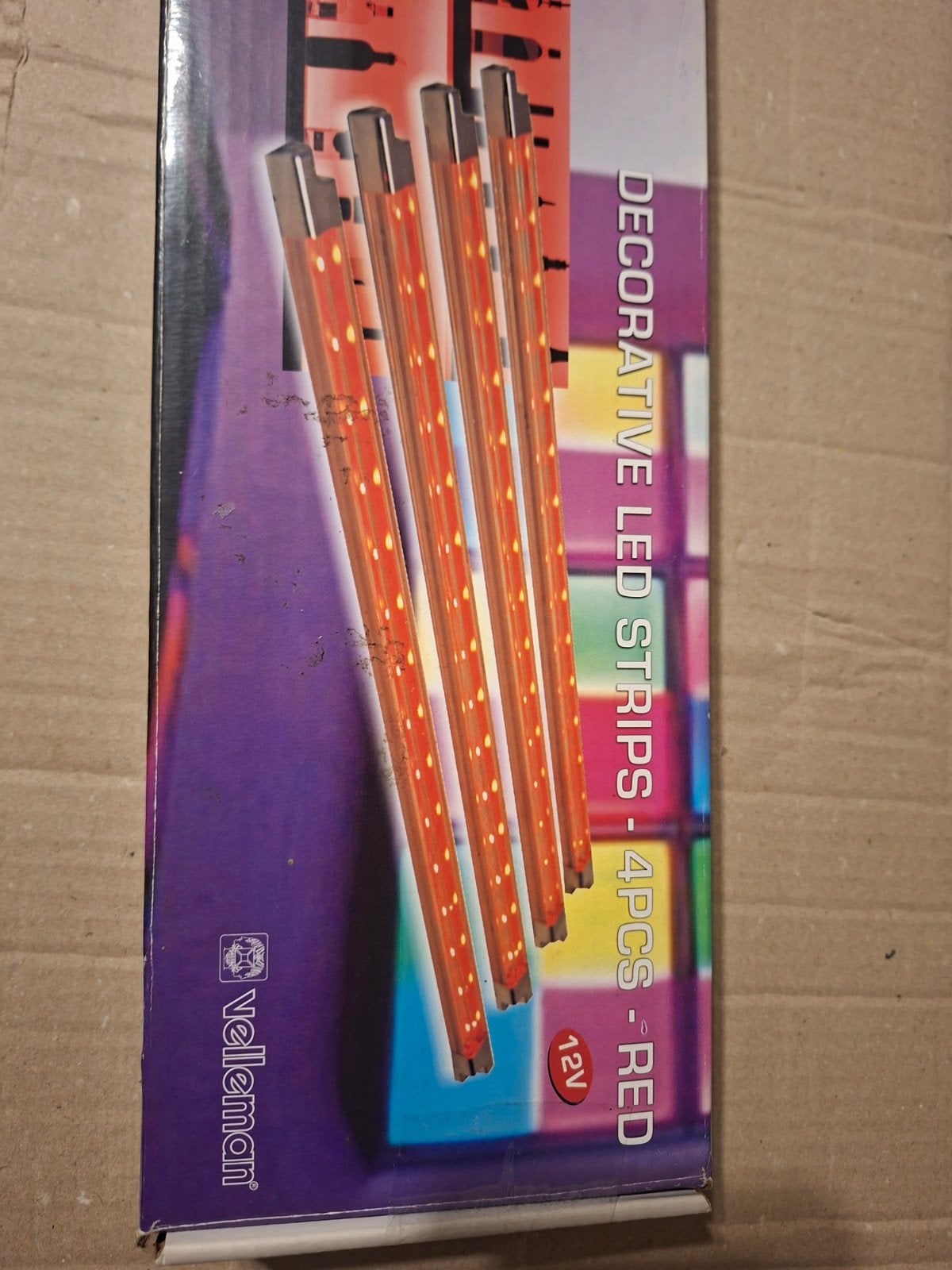 decoratie ledstrips 4pcs red 12v, Ophalen of Verzenden, Nieuw