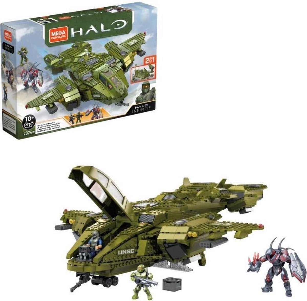 Mega Construx Bloks Halo Infinite Pelican Inbound, Ophalen of Verzenden, Nieuw