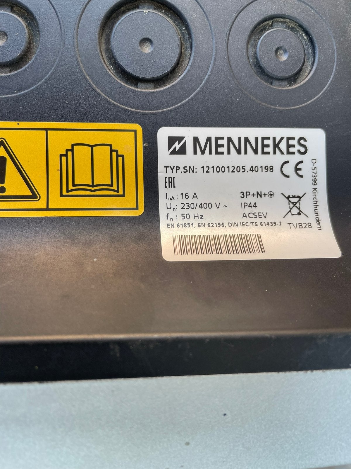 Mennekes laadpunt, Auto diversen, Laadpalen, Ophalen, Gebruikt, Laadpaal en Laadkabel