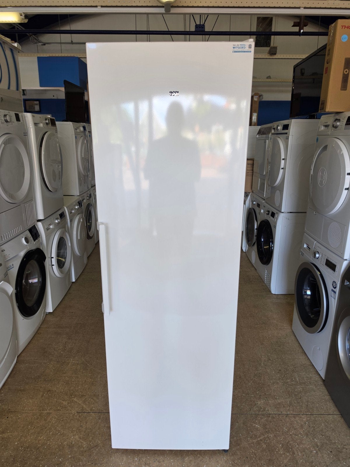 Zanussi XXL vrijstaande koelkast | 390 liter | Gratis thuis✅, Jirnsum, 200 liter of meer, 60 cm of meer, Met aparte vriezer
