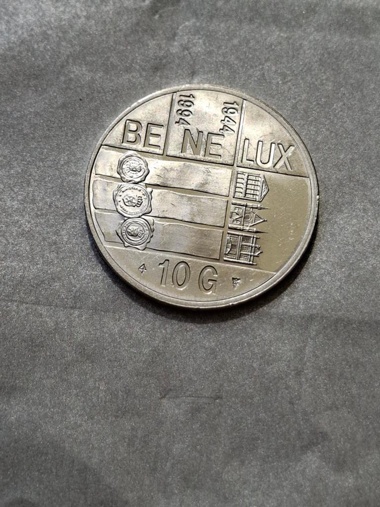 10 gulden 1994 zilver, Koningin Beatrix, Zilver, Ophalen of Verzenden, Losse munt