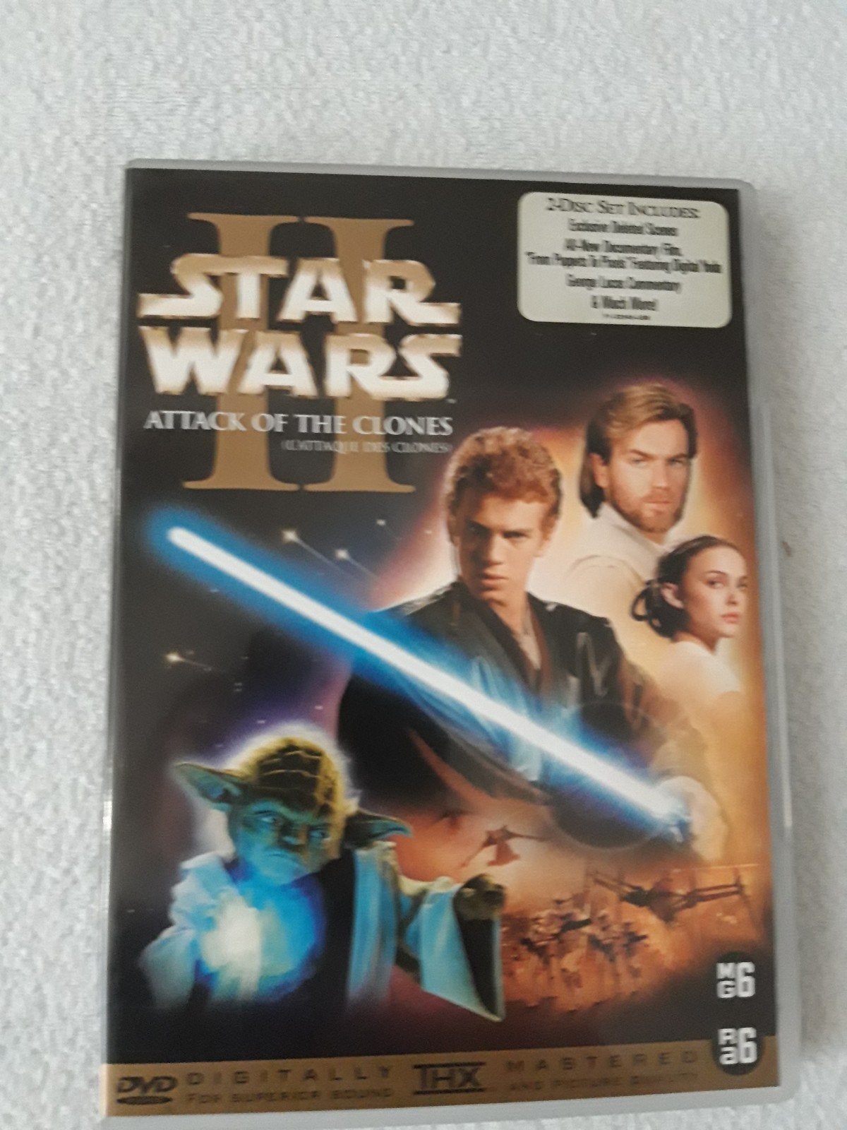 Dvd Star wars II atack of the clones, 2 disc set incl extras, Ophalen of Verzenden, Zo goed als nieuw, Overige typen