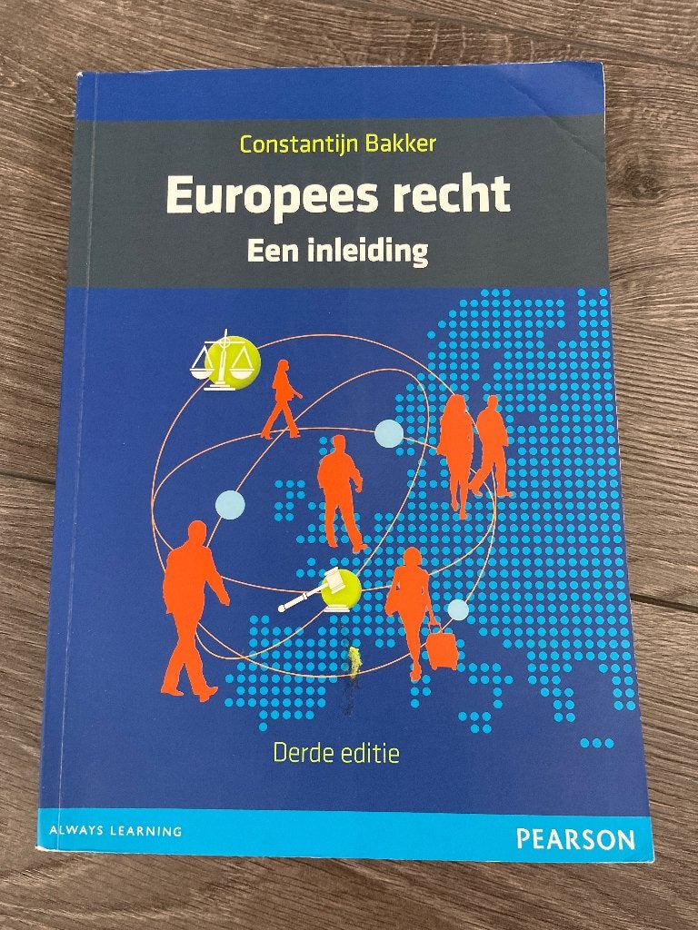 Europees recht, Boeken, Studieboeken en Cursussen, Pearson, Zo goed als nieuw, Alpha, HBO
