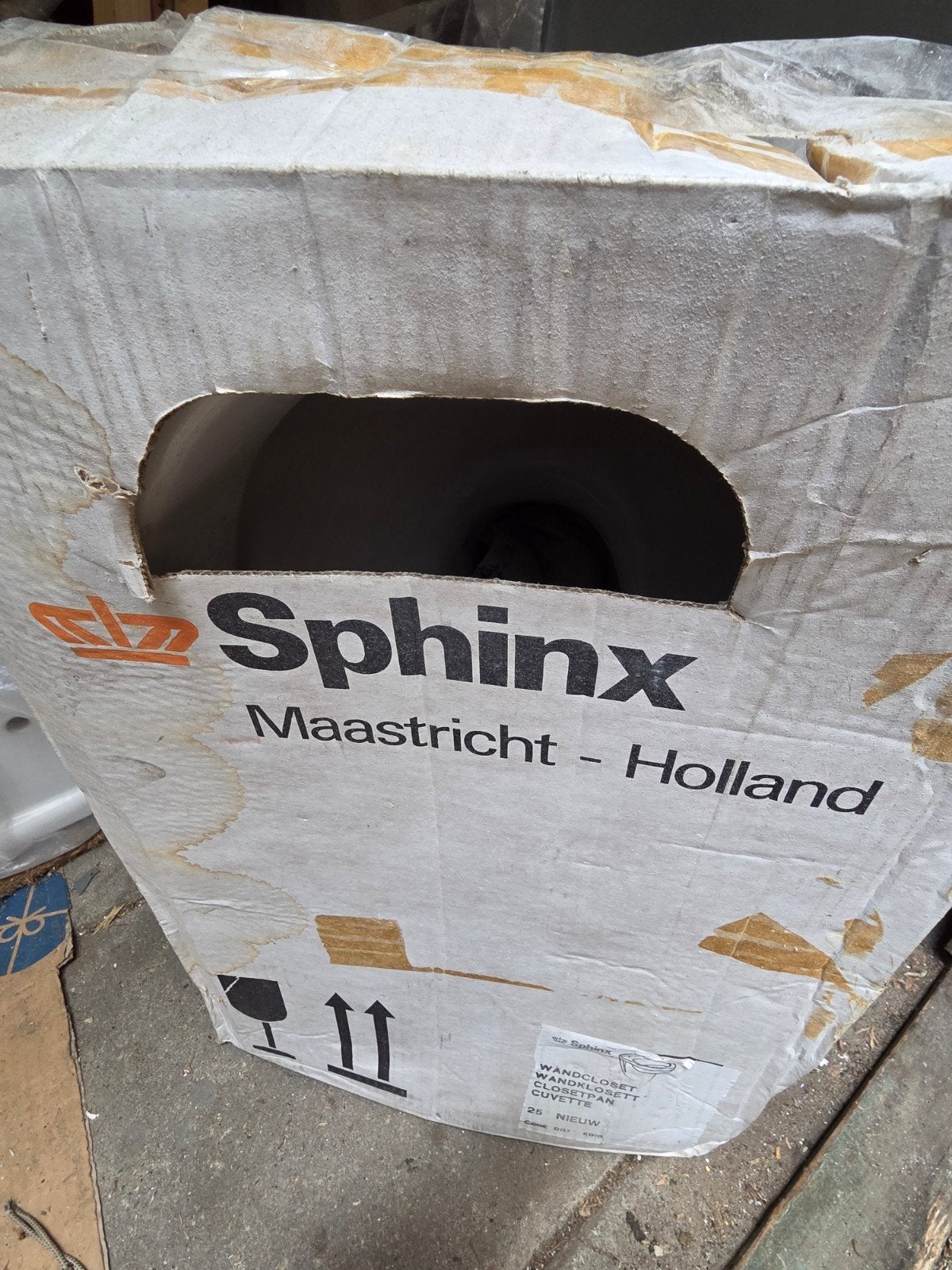 Nieuw Sphinx Wandcloset - Toiletpot Cuvette, Doe-het-zelf en Verbouw, Ophalen, Nieuw, Toilet