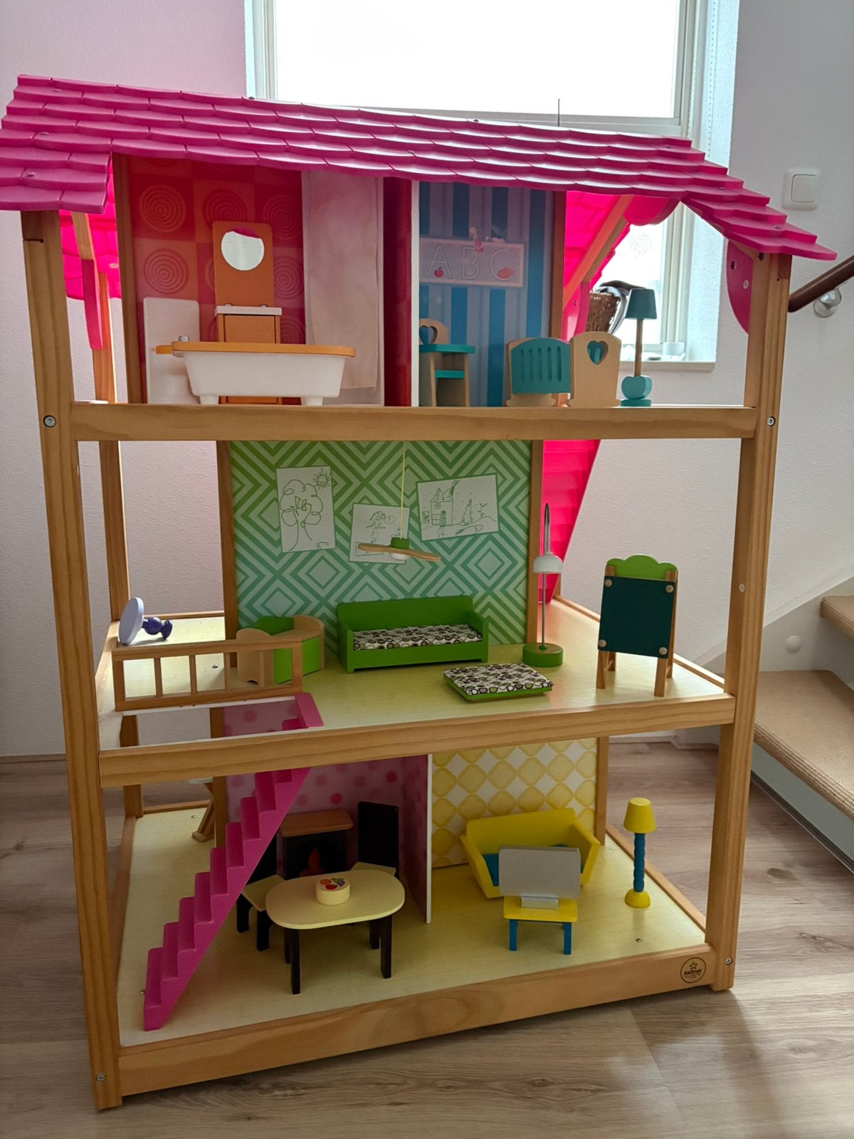 Popenhuis kidskraft, Ophalen, Gebruikt, Poppenhuis