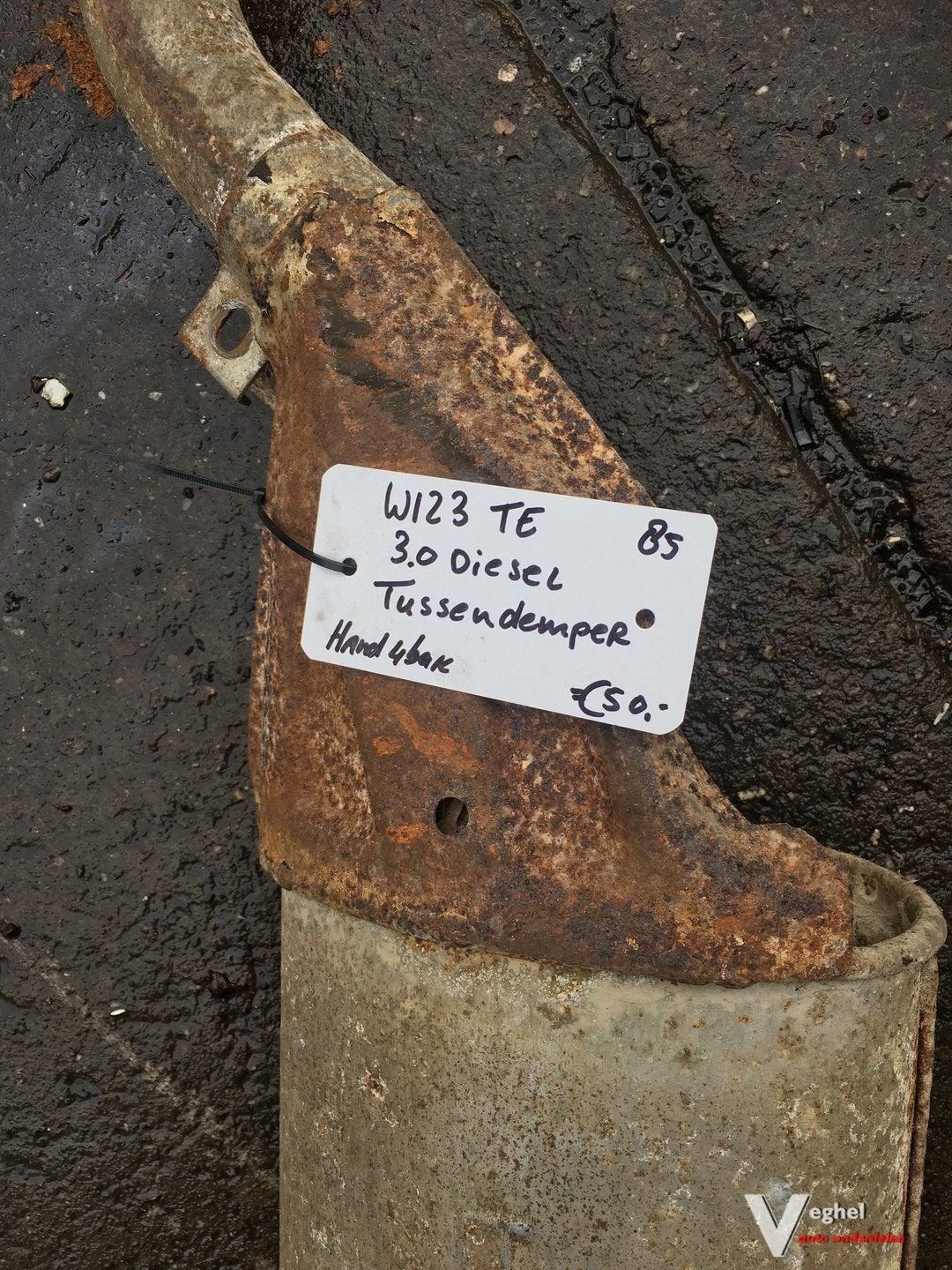 Mercedes W123 T model van 3.0 diesel 4 bak Middendemper, Ophalen, Gebruikt, -, -