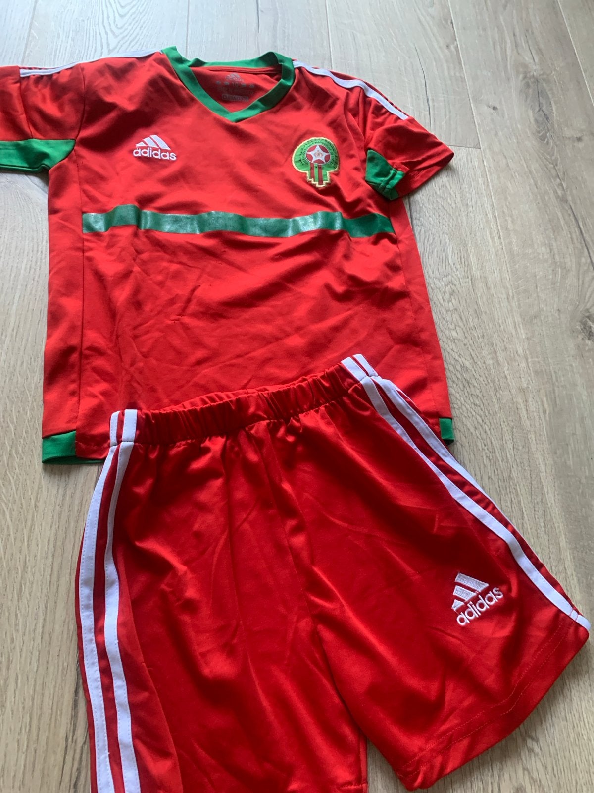 Marokko Voetbaltenue Adidas - Kinderen maat 10, Ophalen, Gebruikt, Jongen of Meisje