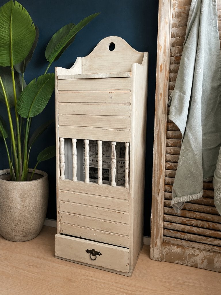 Brocante stokbroodkastje – groen, Huis en Inrichting, Ophalen, Gebruikt