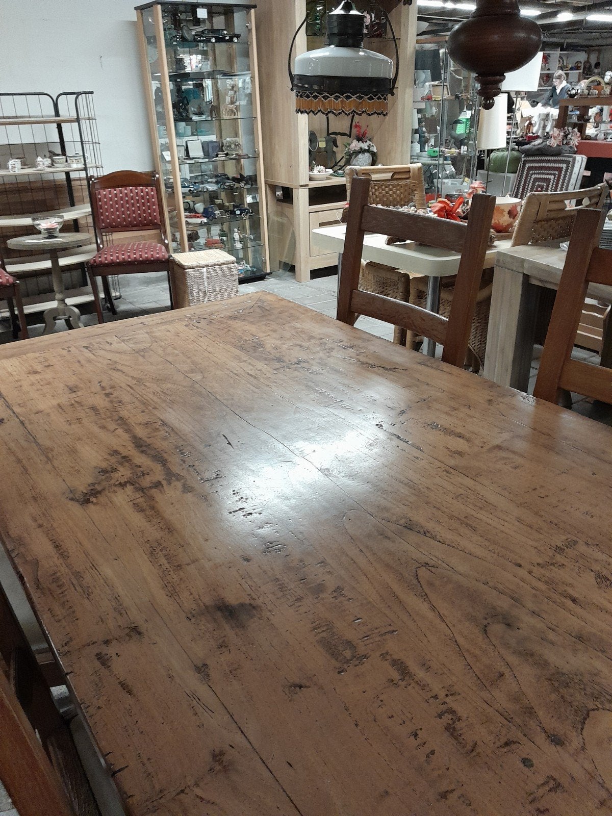 Robuuste eettafel 198 x 85 cm, Ophalen, Gebruikt, 75 m² of meer, Laminaat