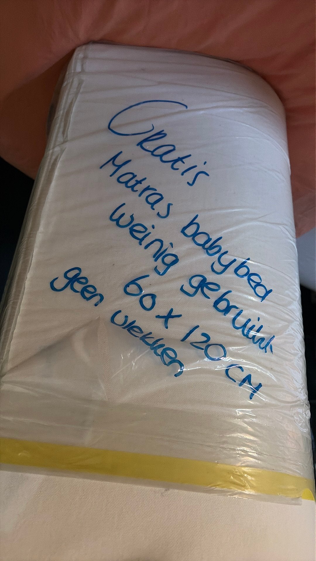 Gratis baby bed matrasje ikea, Ophalen, 190 cm of minder, Zo goed als nieuw, Eenpersoons