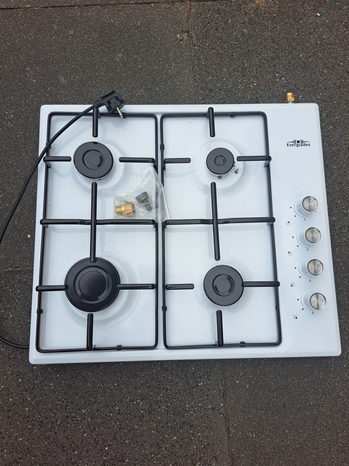 Everglades Gasfornuis 4-pits, Witgoed en Apparatuur, Fornuizen, Minder dan 85 cm, 60 cm of meer, Nieuw, Gas