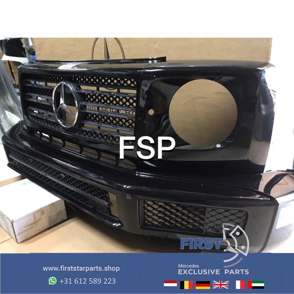 W463 G KLASSE AMG VOORBUMPER ZWART origineel Mercedes AMG 63, Gebruikt, -, Voor, Ophalen of Verzenden