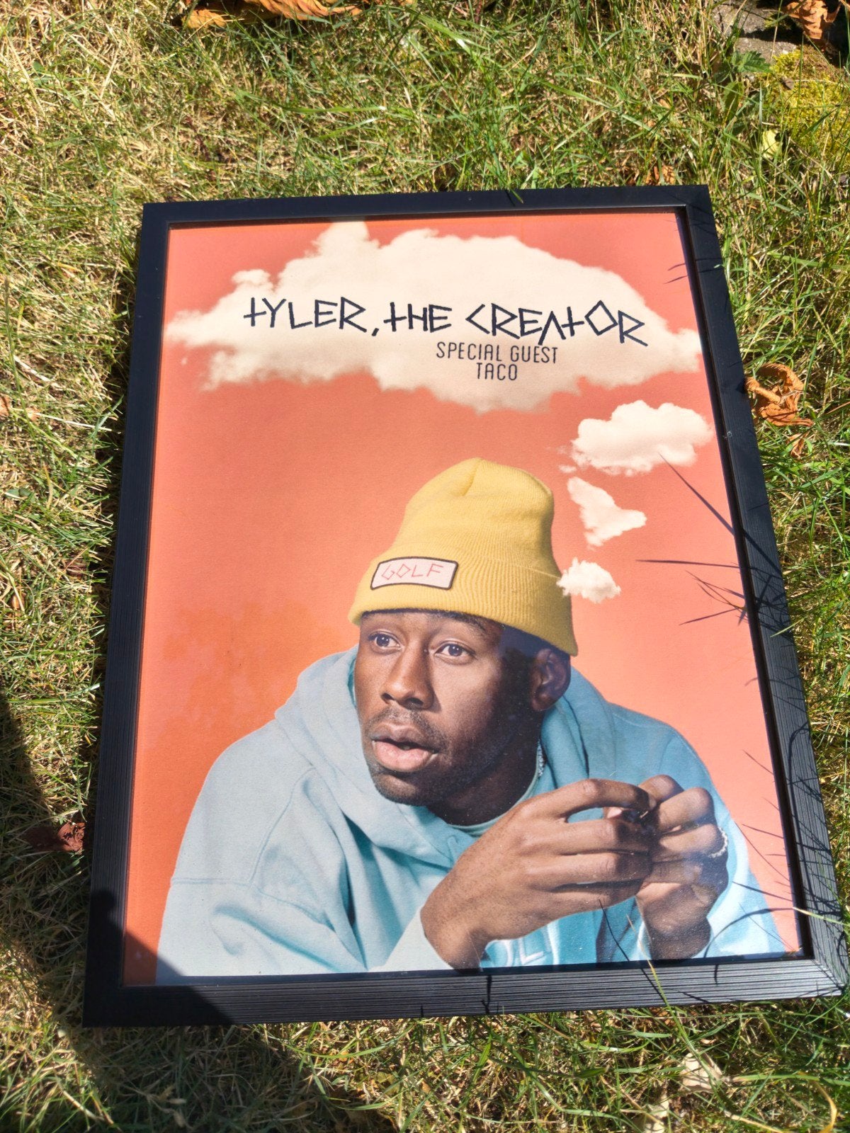 Tyler, The Creator poster in lijst, Kunststof, Verzenden, Hangend, Zwart
