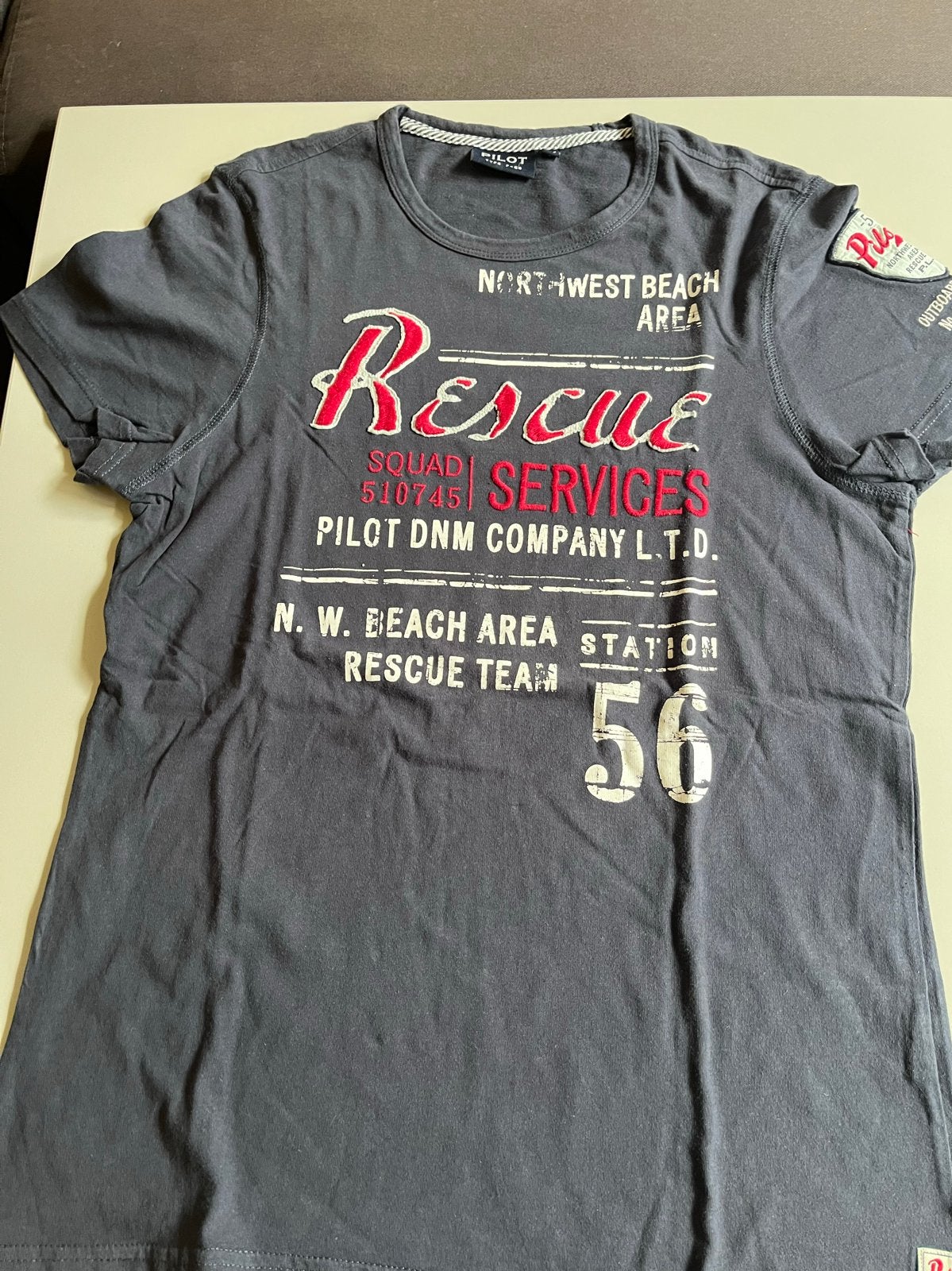 Pilot Type P-56 T-shirt - Maat S, Ophalen of Verzenden, Gedragen, Maat 46 (S) of kleiner, Grijs