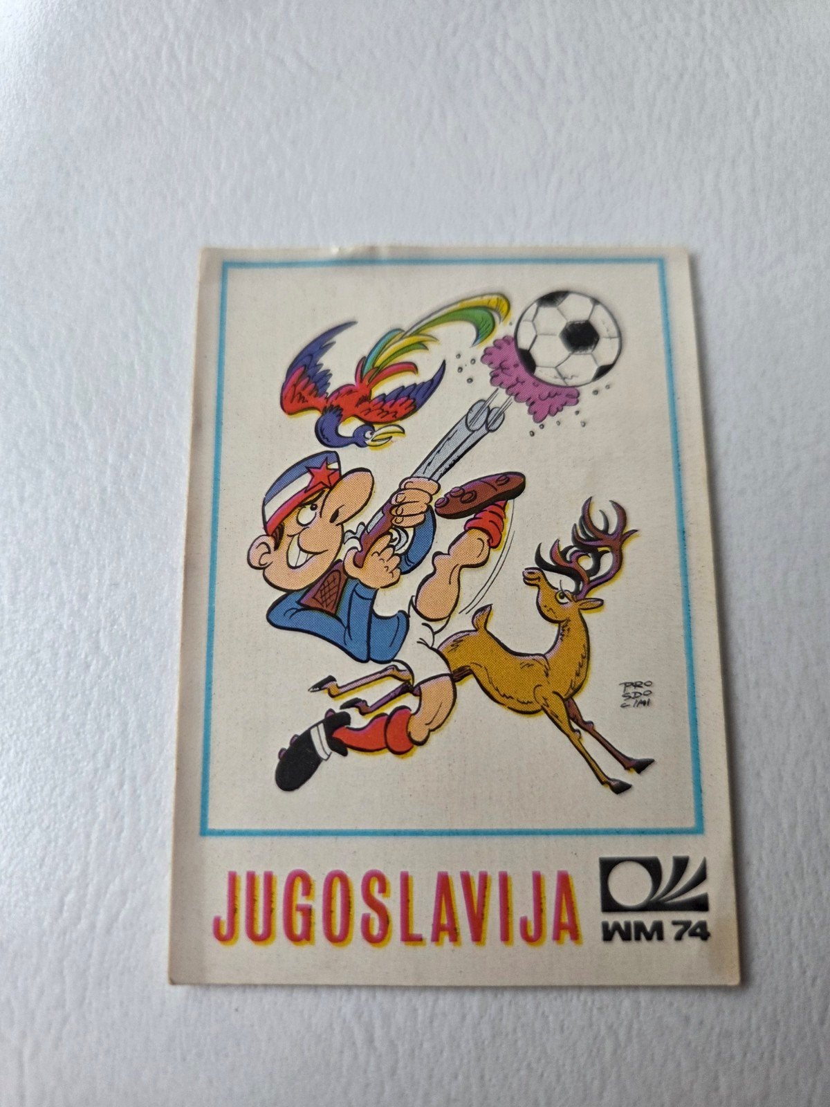 Panini WK 74, Hobby en Vrije tijd, Stickers en Plaatjes, Ophalen of Verzenden, Zo goed als nieuw, Sticker