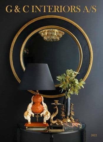G&C Interiors A/S Spiegel 94 cm., Huis en Inrichting, Woonaccessoires | Spiegels, Ophalen, Rond, Zo goed als nieuw, 75 tot 100 cm
