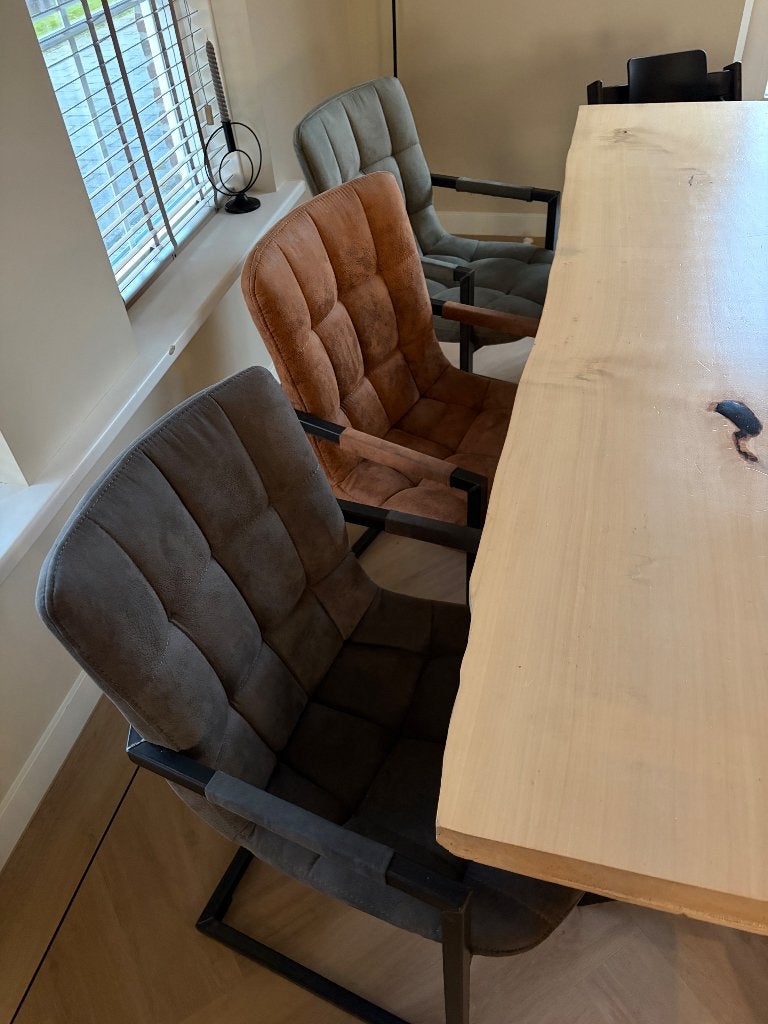 Nette set 6 Eetkamerstoelen, Huis en Inrichting, Ophalen, Overige materialen, Gebruikt, Overige kleuren