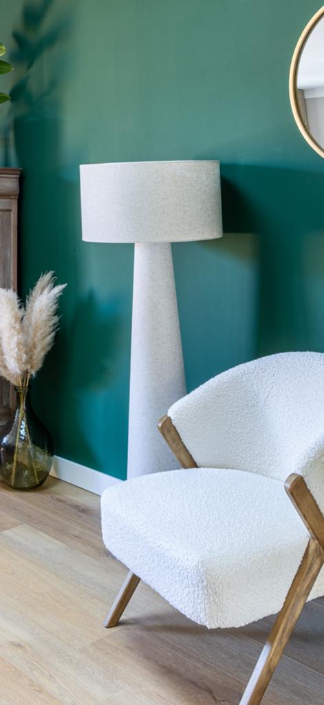 Pandia off white vloerlamp als nieuw, Ophalen, Zo goed als nieuw