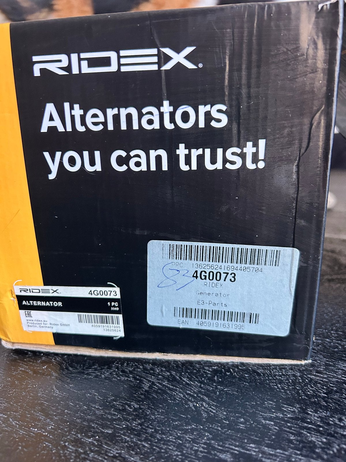 RIDEX Dynamo 4G0073 - Nieuw in doos, Auto-onderdelen, Ophalen of Verzenden, Nieuw, Universele onderdelen