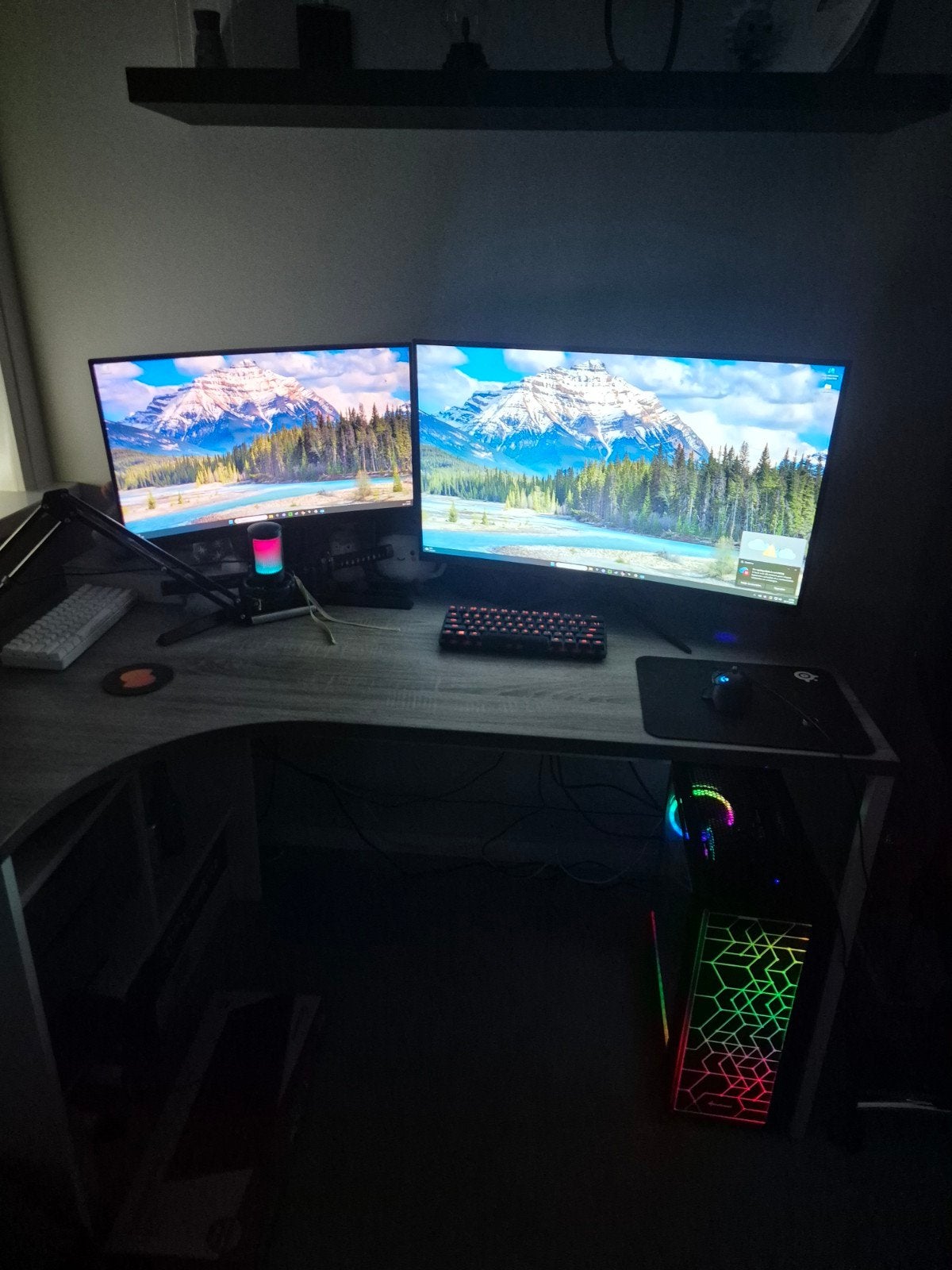 Gaming PC | Keyboard | Monitor, Met monitor, Gebruikt, 8 GB, 1500GB