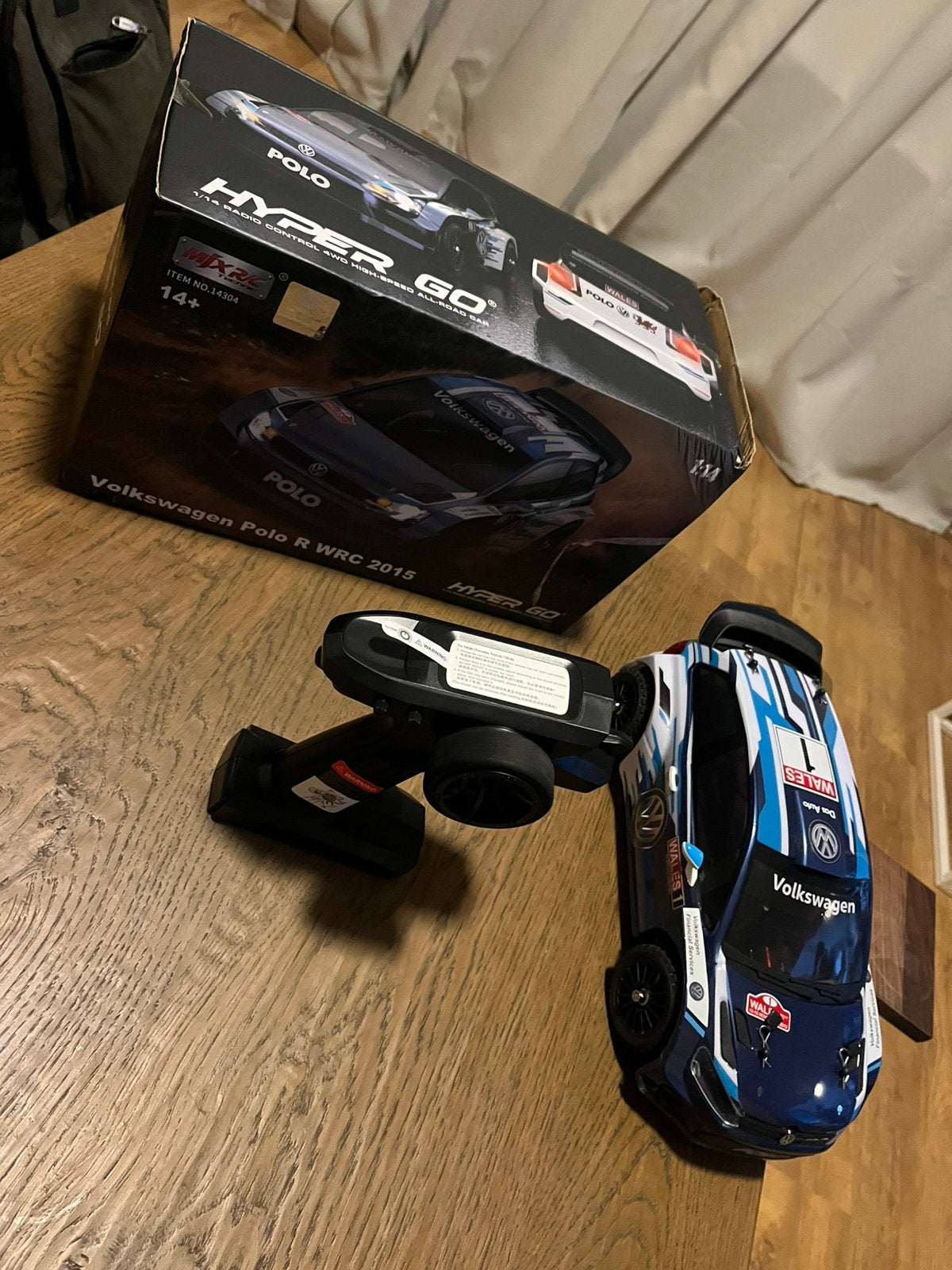 Mjx hyper go 14304 Volkswagen polo R rally drift rc auto, Ophalen, Zo goed als nieuw, Auto offroad