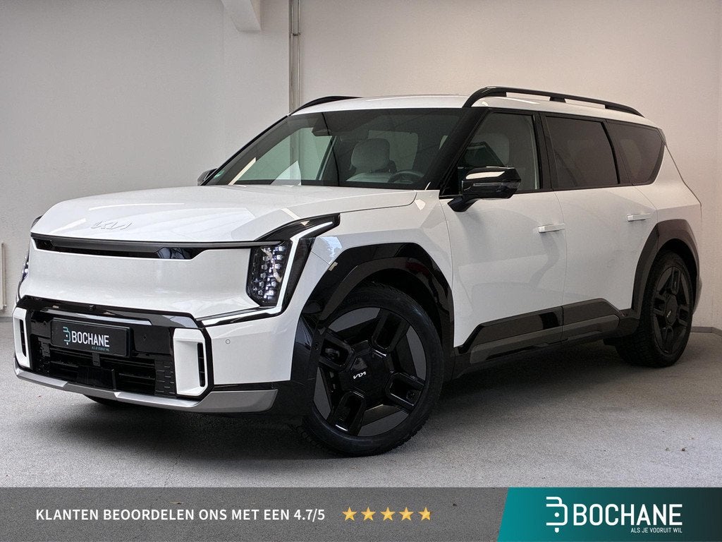 Kia EV9 Launch Edition GT-Line AWD 99.8 kWh | 7-ZITS | 100%, Auto's, Kia, Met garantie (alle), Wit, Origineel Nederlands, Parkeerassistent