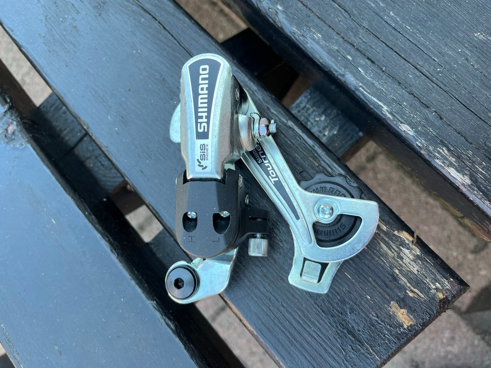 Shimano Tourney SIS Achterderailleur, Fietsen en Brommers, Fietsonderdelen, Ophalen, Gebruikt, Staal, Derailleur of Ketting