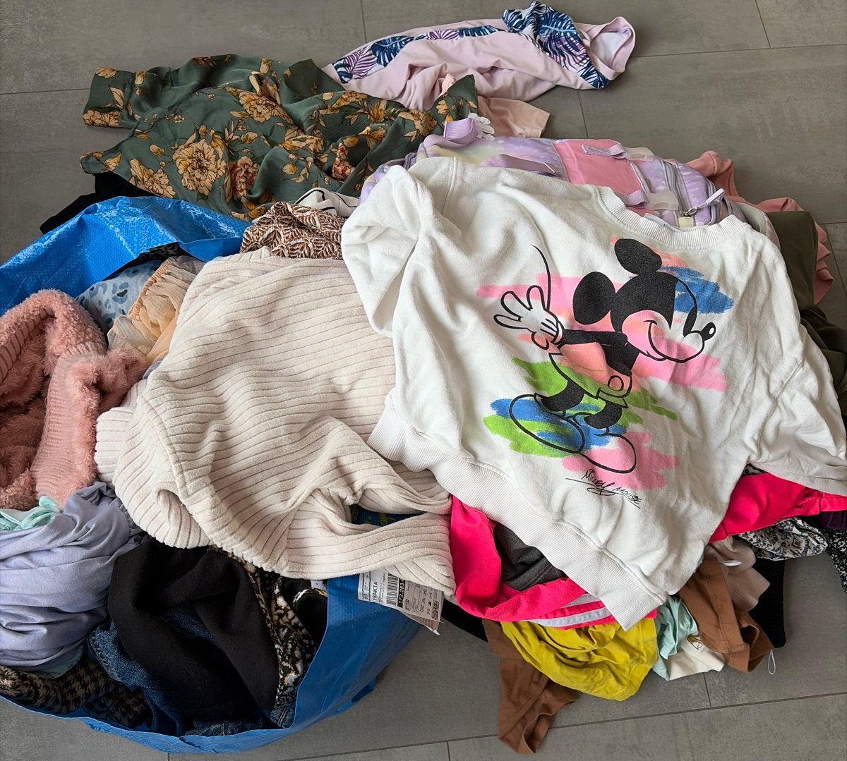 Grote kledingbundel: diverse stijlen en maten(134), Ophalen, Gedragen