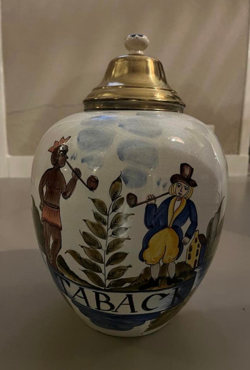 bassano porselein Vaas, Antiek en Kunst, Ophalen
