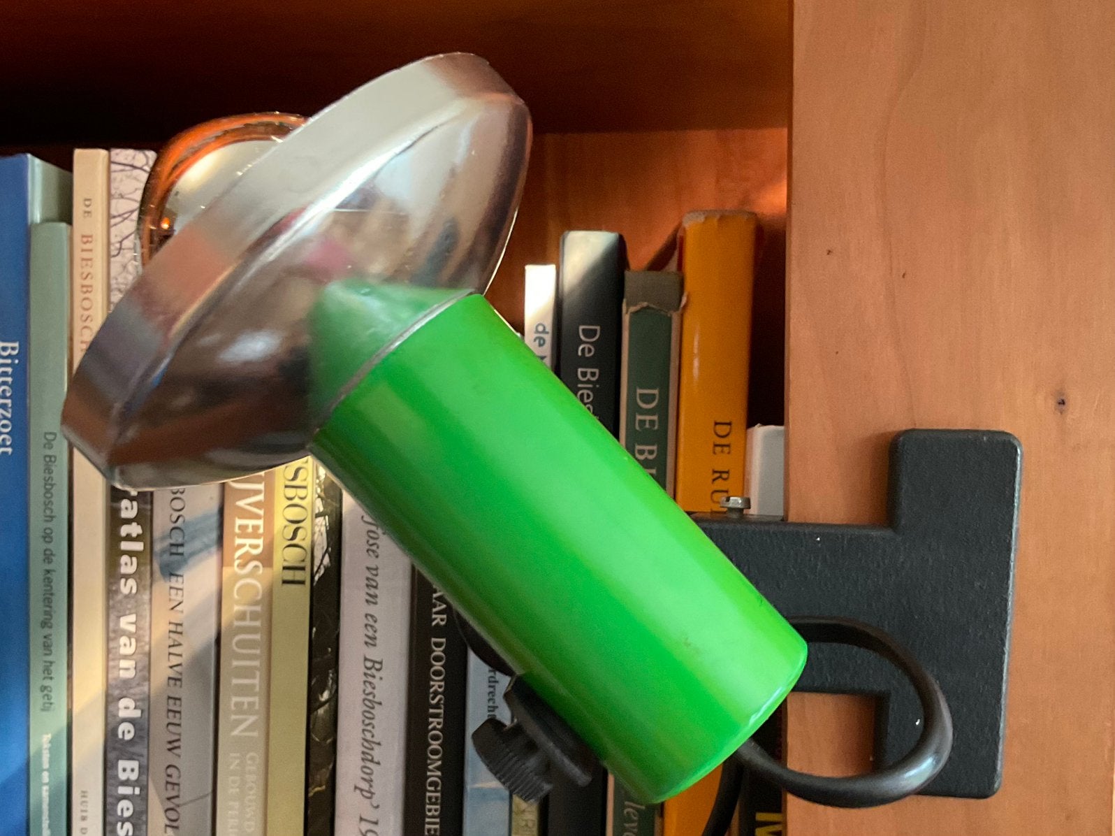 Prachtige groene knijpspot, Plafondspot of Wandspot, Verstelbaar, Gebruikt, E27 (groot)