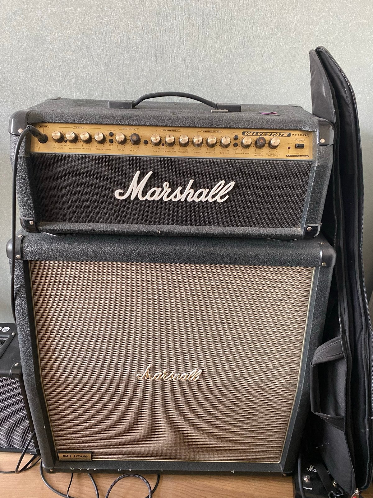 Marshall Valvestate VS100H gitaarversterker met cabinet, Muziek en Instrumenten, Versterkers | Bas en Gitaar, Gebruikt, Gitaar