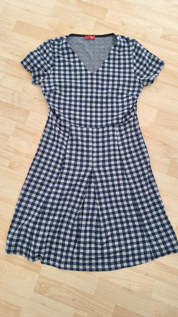 Jurk who's that girl xl blauw geblokt korte mouw, Kleding | Dames, Maat 46/48 (XL) of groter, Ophalen of Verzenden, Zo goed als nieuw