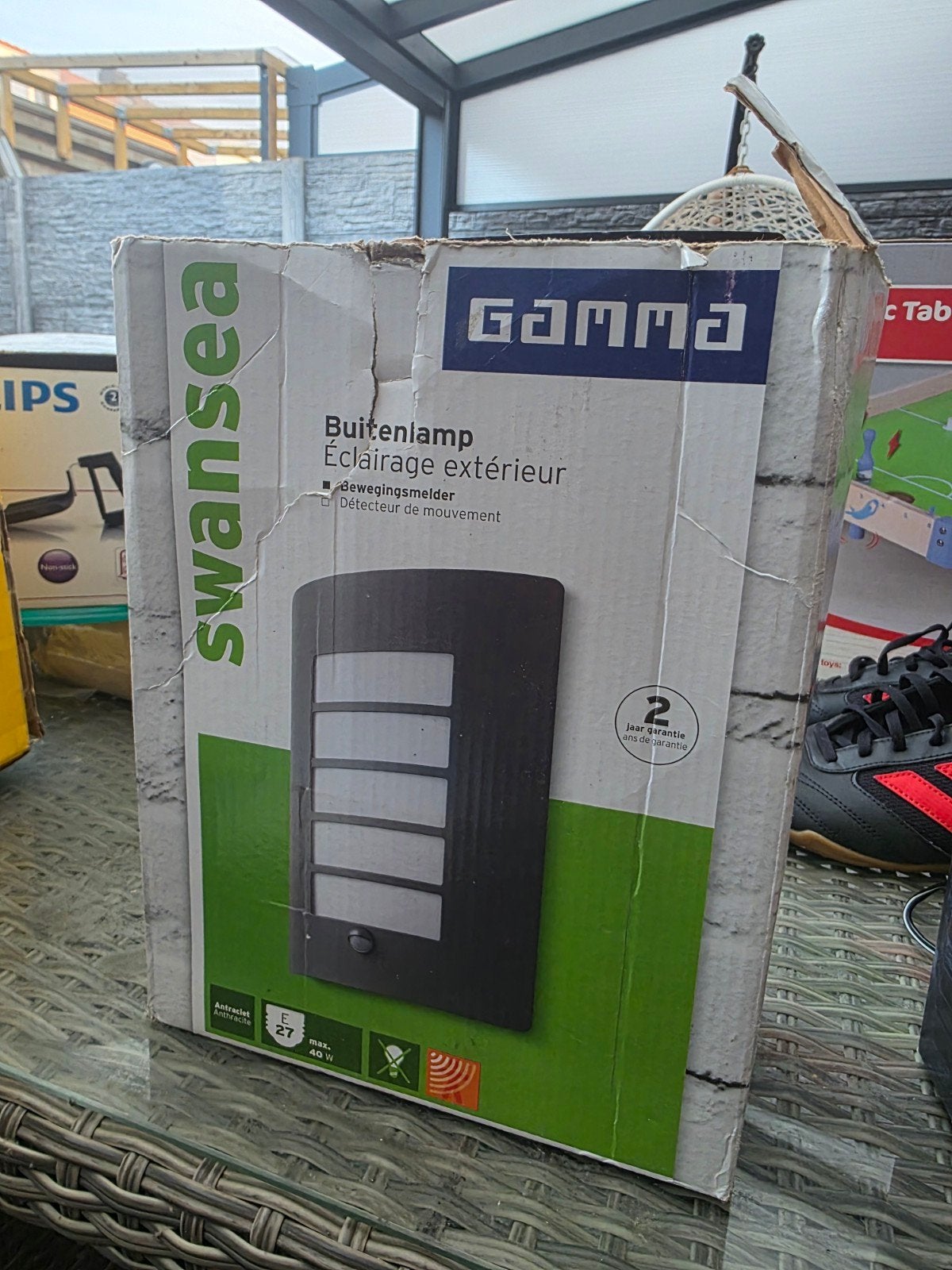 GAMMA Buitenlamp met bewegingsmelder, Overige materialen, Bewegingssensor, Minder dan 50 watt, Wandlamp