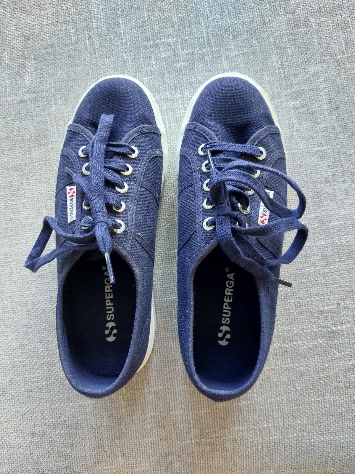 Superga sneakers maat 38 - Zo goed als nieuw, Blauw, Ophalen of Verzenden, Superga, Sneakers of Gympen