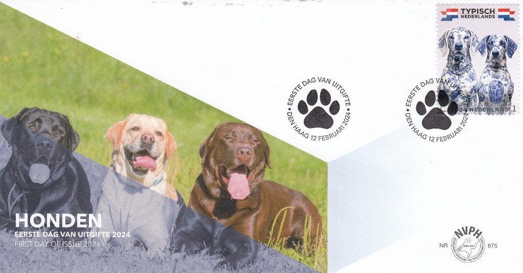Nederland- 2024.10.4- Typisch Nederland- Honden- FDC-875, Ophalen of Verzenden, Onbeschreven, Nederland