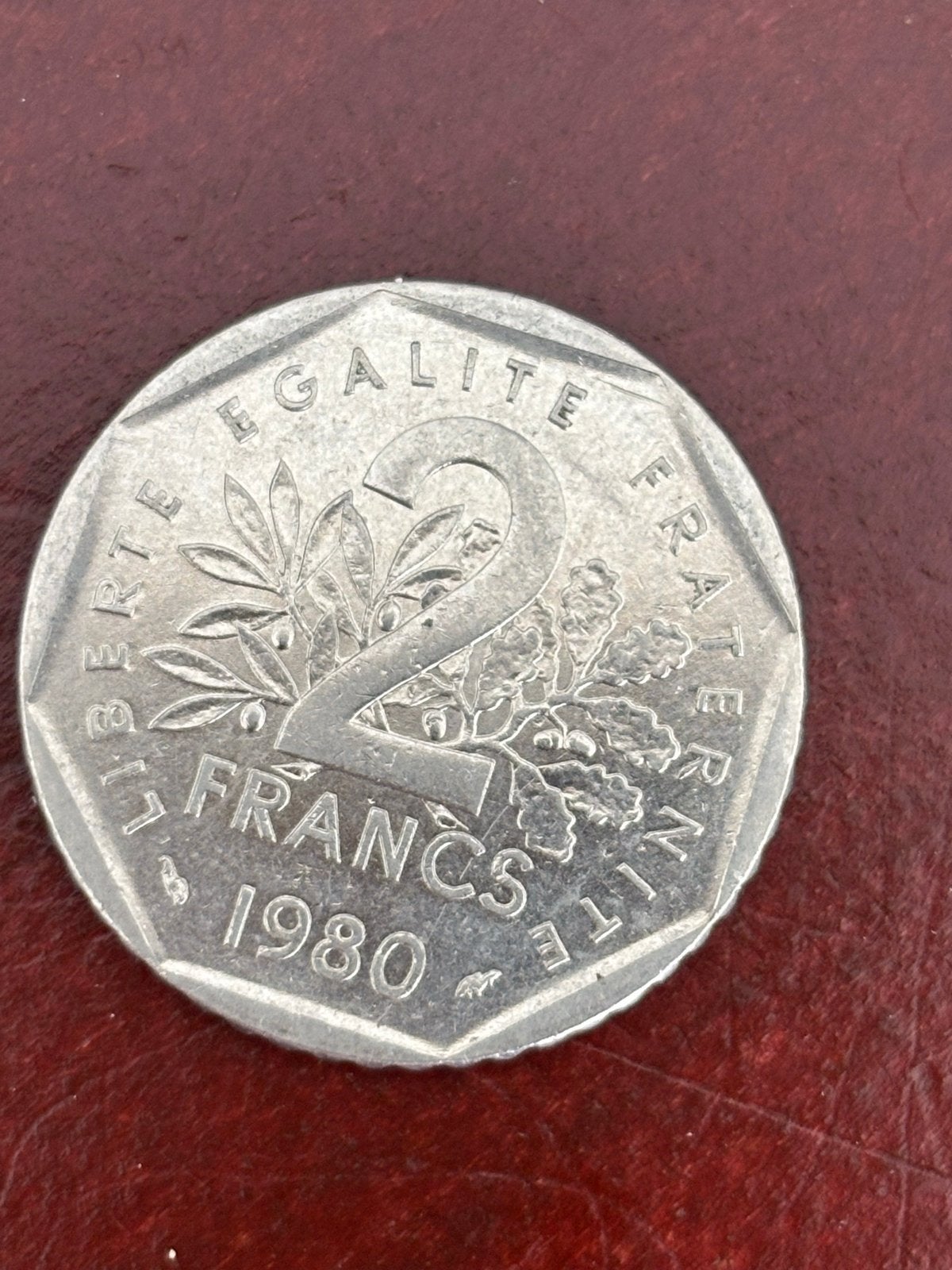 2 Francs munt Frankrijk 1980, Ophalen of Verzenden, Frankrijk, Losse munt