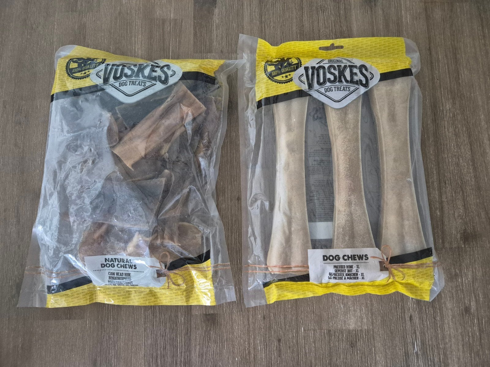 Voskes geperste botten XL en runderkophuid, Ophalen, Hond
