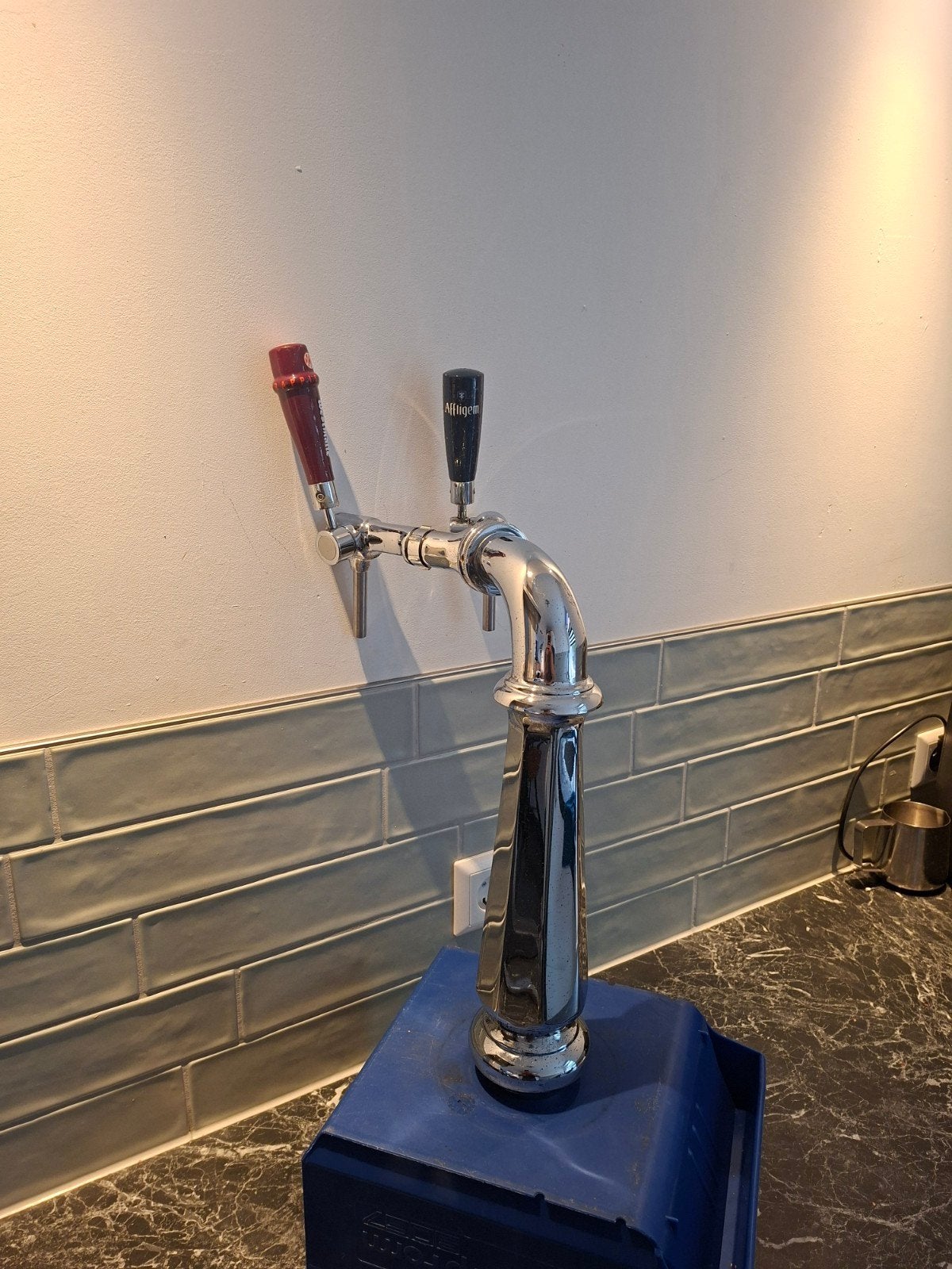 tapzuil biertap bierkraan bierzuil dubbele, Ophalen of Verzenden, Gebruikt, Overige merken